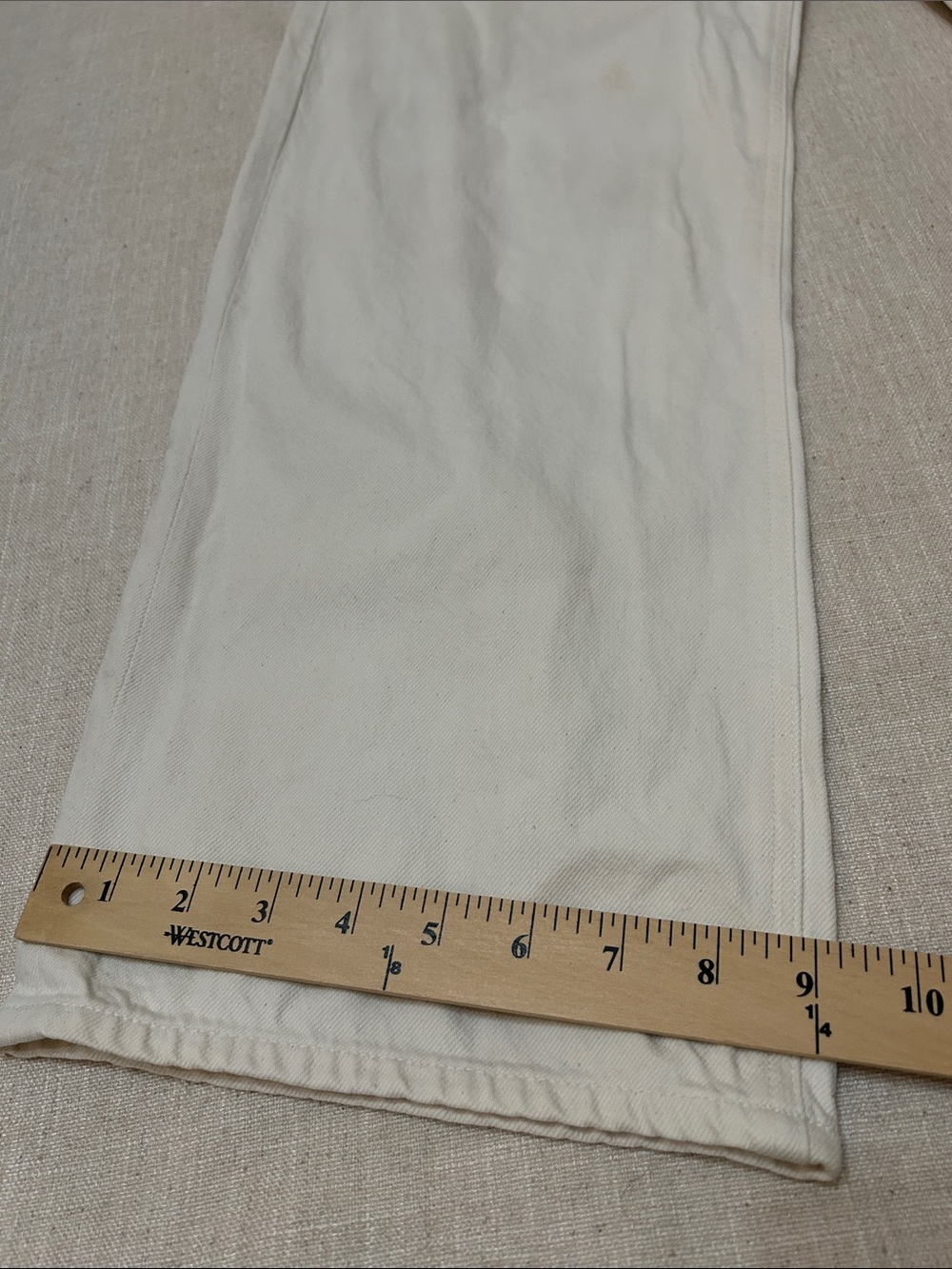 Agolde Ren High Raise Wide-Leg Jeans Women’s Size 28 Ecru - Picture 8 of 12
